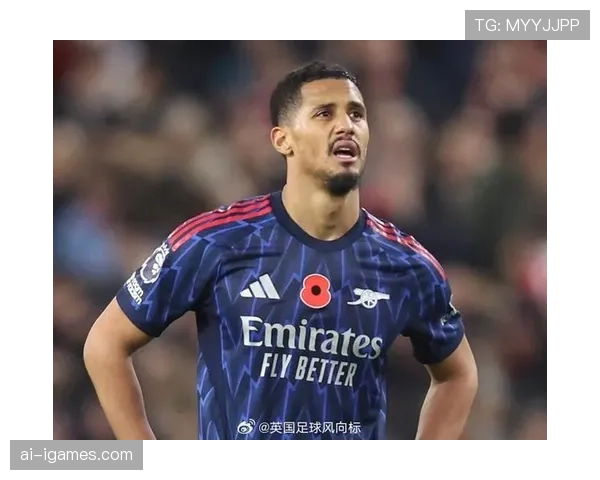 阿森纳官方确认：萨利巴因脚踝扭伤将缺席两周